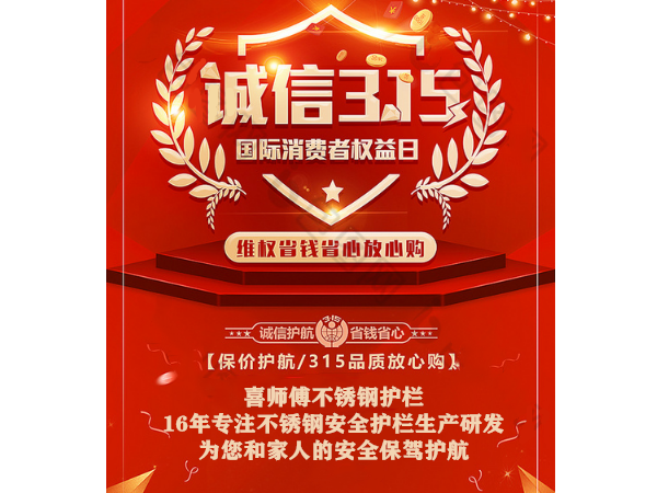 不銹鋼護欄廠家 ▏誠信經(jīng)營，只做安全放心的護欄！